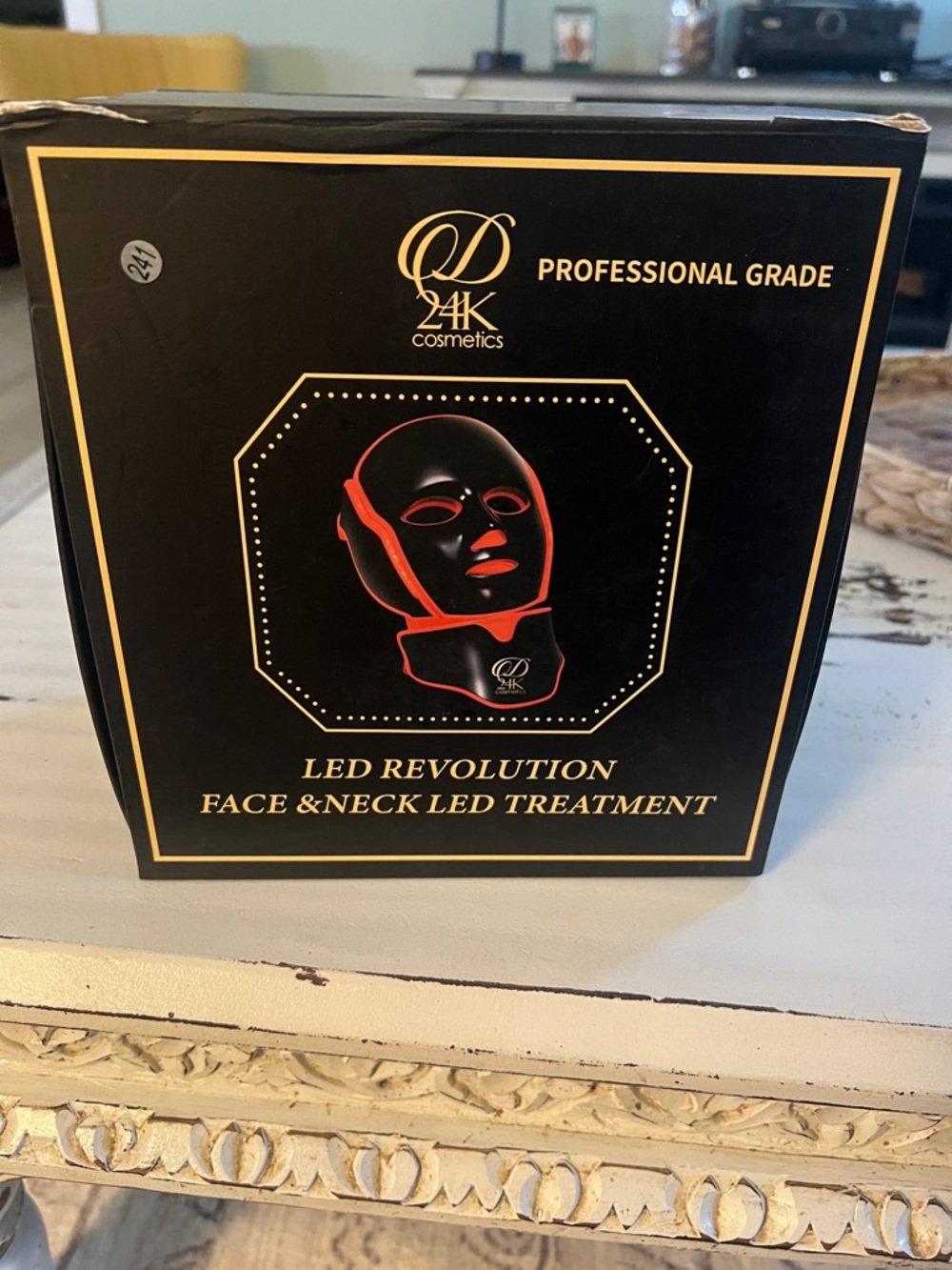 Dior LED Face & Neck Treatment Mask - Black with Red Accents